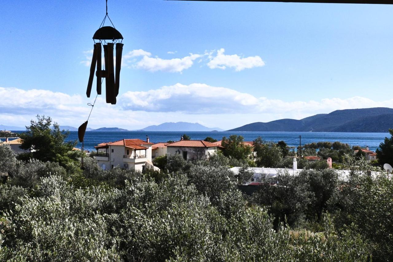 Pavlos' Cottage With Beach View Kórfos Exterior photo